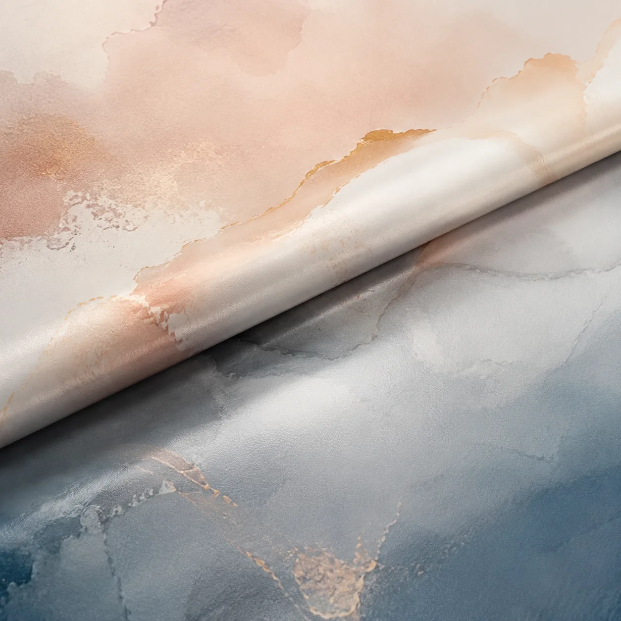 Printed vinyl backdrop fabric with a subtle gradient abstract print