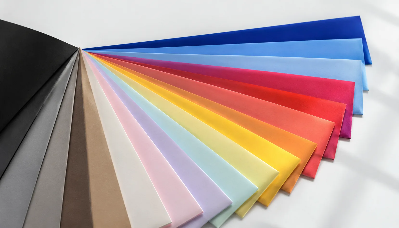Fan of seamless paper colors