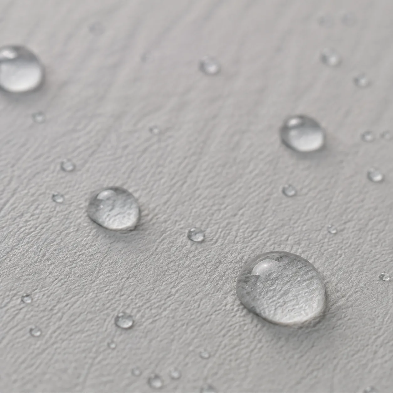 Close view of matte waterproof sheet